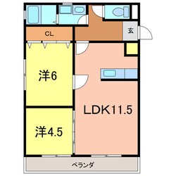 ファミール呉竹の物件間取画像